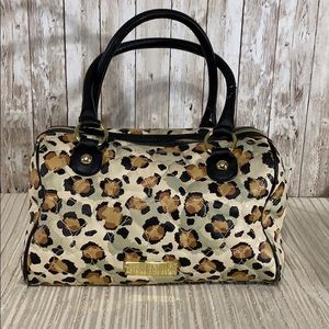 Betsy Johnson Bag Purse Leopard Print Zipper